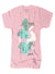 Outrank T-Shirt - Money Flows - Soft Pink - QS460