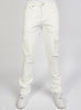 Politics Flare Stacked Pants - Mott - White - 506