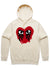 Mürda Crüe Hoodie - Red Crying Heart - Natural