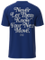 Point Blank - Never Let Them Know T-Shirt - White - Royal Blue