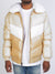 Jordan Craig Jacket - Color Blocked Puffer - Sand - 91587