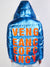 Vengeance of Cincy Puffer Jacket - Metallic Blue and Orange