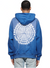 Purple-Brand Hoodie - Concentric - Victoria Blue - P401-HVBC124