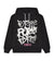 Purple-Brand Hoodie - French Terry Distorted - Black Beauty - P410-FBWD422