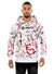 George V Hoodie - Splatter Paint - White And Red - GV2419