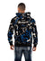 George V Hoodie - Splatter Paint - Black And Blue - GV2419