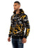 George V Hoodie - Splatter Paint - Black And Gold - GV2419