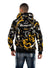 George V Hoodie - Splatter Paint - Black And Gold - GV2419