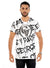 George V T-Shirt - Paint Drip Logo Tag - White - GV2357
