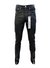 Purple-Brand Jeans - Black Center Front Hem Zip - P002