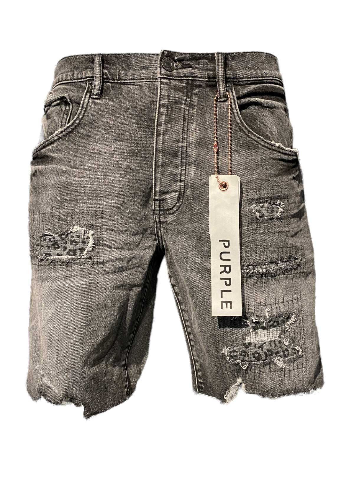 【BADBLOOD】Lion Patch Bermuda Denim Pants ♥2Colors Purple Brand Bandana Patchwork Denim Shorts in Blue for Men