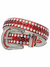 DNA Belt - Stones - Red Chrome with Multi and Red