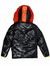 Makobi Puffer Jacket - Big and Tall Sizing - Black/Orange - M7730B