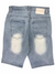 M. Society Shorts - Rip and Tear - Ice Blue - MS-21517