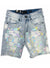 Kids Waimea Shorts - Paint Splatter - Light Stone Wash