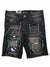 Big Kids Waimea Shorts - Paint Splatter - Black Wash - 8M7300D