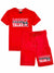 Retro Label Short Set - Money Talks - Red
