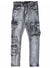 Waimea Jeans - Distressed - Black Wash - M5231D