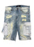 Focus Shorts - Contrast Cargo Distressed - Vintage Blue - 4303S