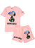 Peanuts Short Set - Snoopy Outdoors - Pale Pink - PN10139