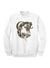 Capital Denim Sweatshirt - Salute Crew Fleece - White