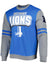 Mitchell & Ness Sweatshirt - All Over Crew 2.0 - Detroit Lions - Honolulu Blue And Grey - FCPO3400