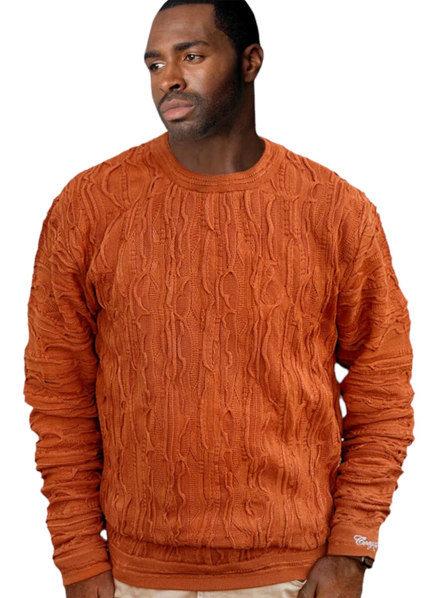 Coogi Sweater - Classic Crew - Rust - C62106 – Vengeance78