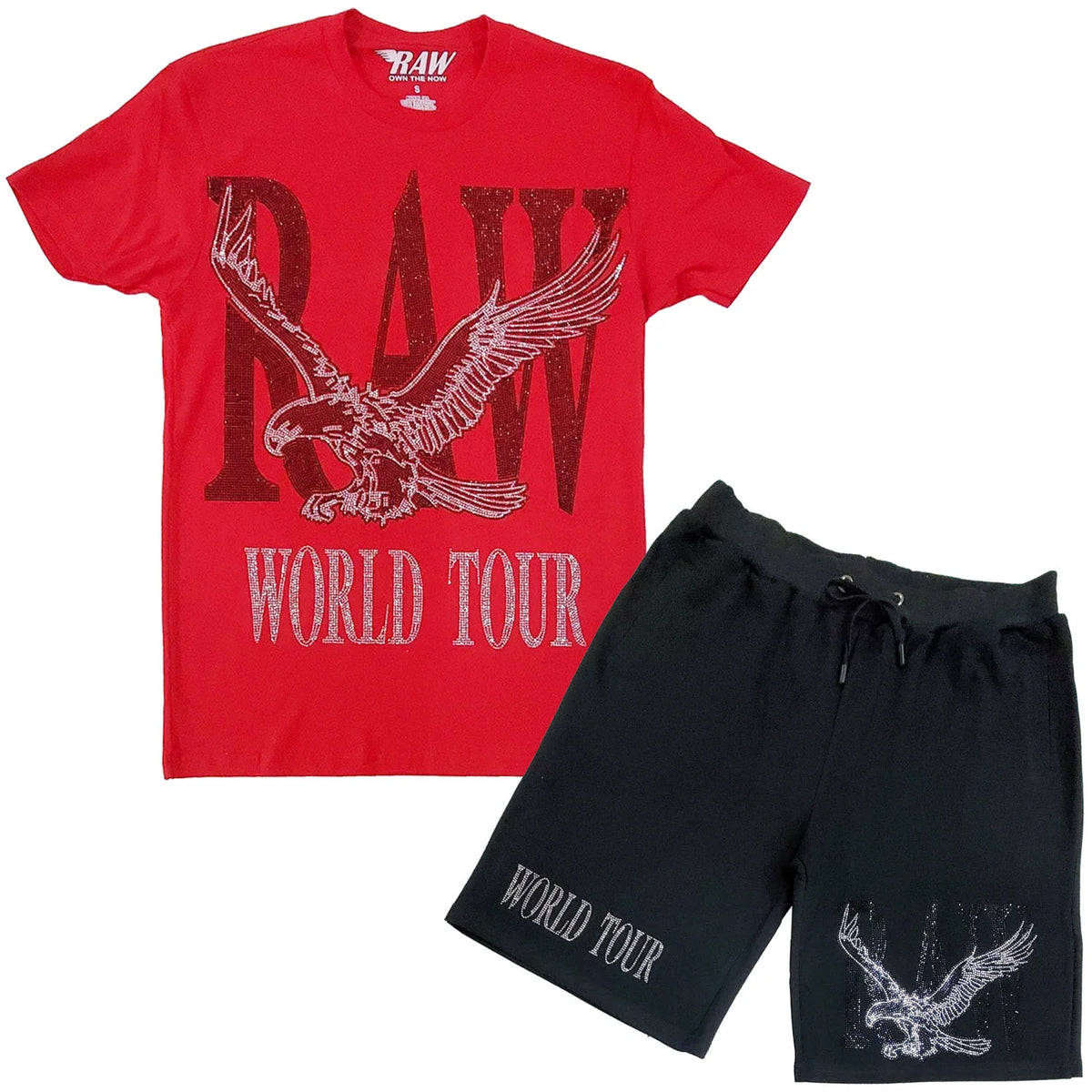 Rawyalty Short Set RAW World Tour Red Vengeance78