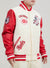 Pro Standard Jacket - Retro Classic Wool Varsity - Reds - Cream - LCR636594