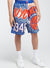 Mitchell & Ness Shorts - Jumbotron Knicks - Blue and Orange