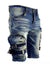 Industrial Indigo Shorts - Cargo - Blue - INT-WB-272