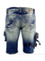 Industrial Indigo Shorts - Cargo - Blue - INT-WB-272