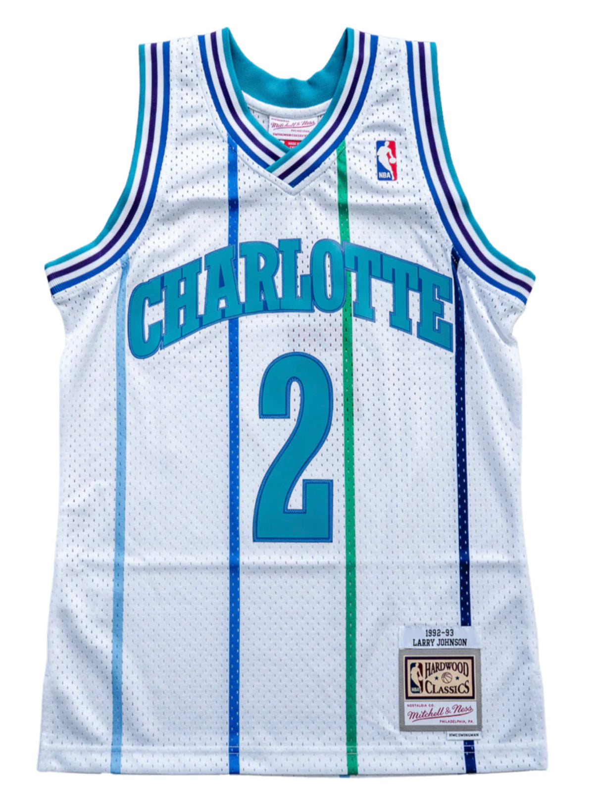 Mitchell & Ness NBA Practice Day Charlotte Hornets Men's Jersey White  TBTF4994-CHOYYPPPWHIT