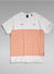 G-Star T-Shirt - Placed Stripe - White And Burned Orange - D21646