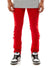 Kdnk Jeans - Diagonal Shreds - Red - KNB3221