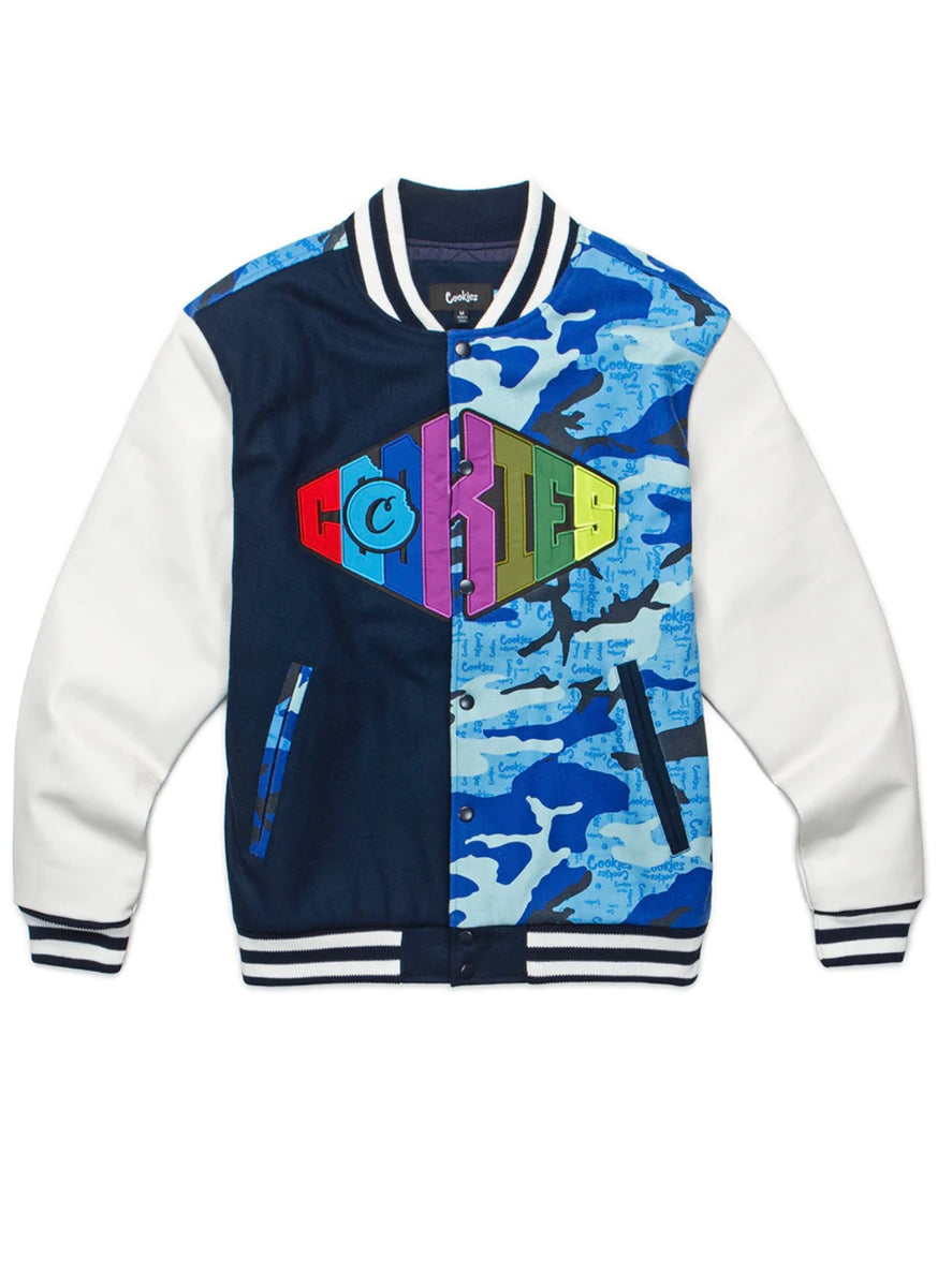 Cookies Jacket - Across The Board Varsity - Blue - 1562O6497 – Vengeance78