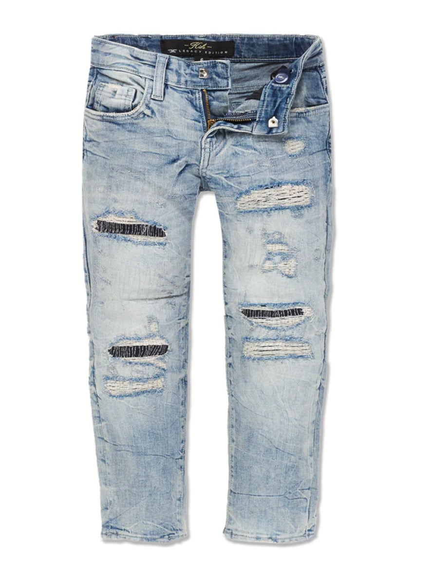 Jordan Craig Kids Jeans - Bayside Rip And Repair - Ice Blue - JS355RK ...