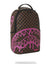 Sprayground Backpack - Pink Drip Brown Check DLX - Brown And Pink - B5077