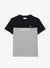 Lacoste Kids T-Shirt - Color Block Crew - Navy Blue And Grey Chine - TJ5289 51 E6A