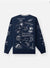 Paper Plane Sweatshirt - Internationally Known - Indigo - 300193-501