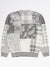 Majestik Sweater - Paisley & Plaid - Grey - SW2236