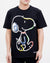 Peanuts T-Shirt - Snoopy - Chalk - Black - PN10128