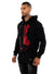 George V Hoodie - Split - Black And Red - GV2422