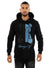 George V Hoodie - Split - Black And Blue - GV2422