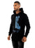 George V Hoodie - Split - Black And Blue - GV2422