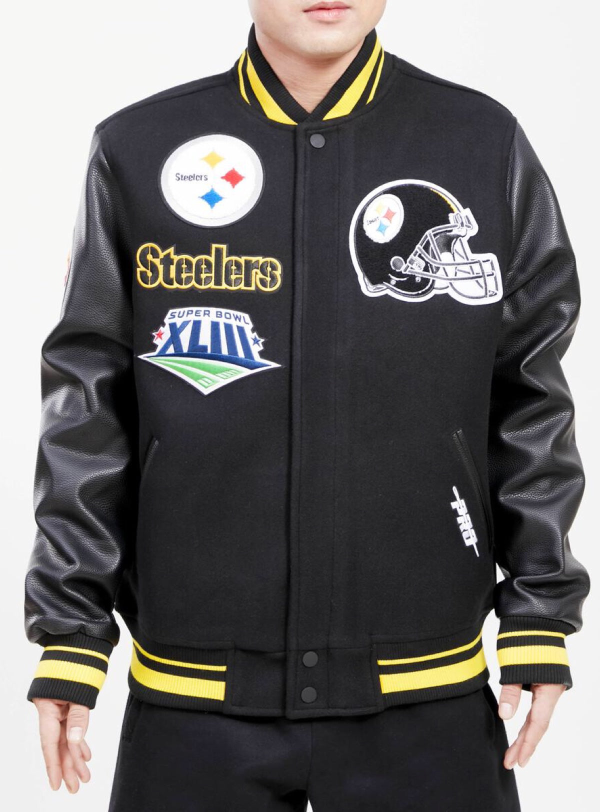 Pittsburgh Steelers Pro Standard Retro Classic Varsity Full-Zip