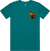 Point Blank - Flaming 8Ball T-Shirt - Teal