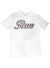 Rawyalty T-Shirt - Raw 2 - White Cursive Chenille On White