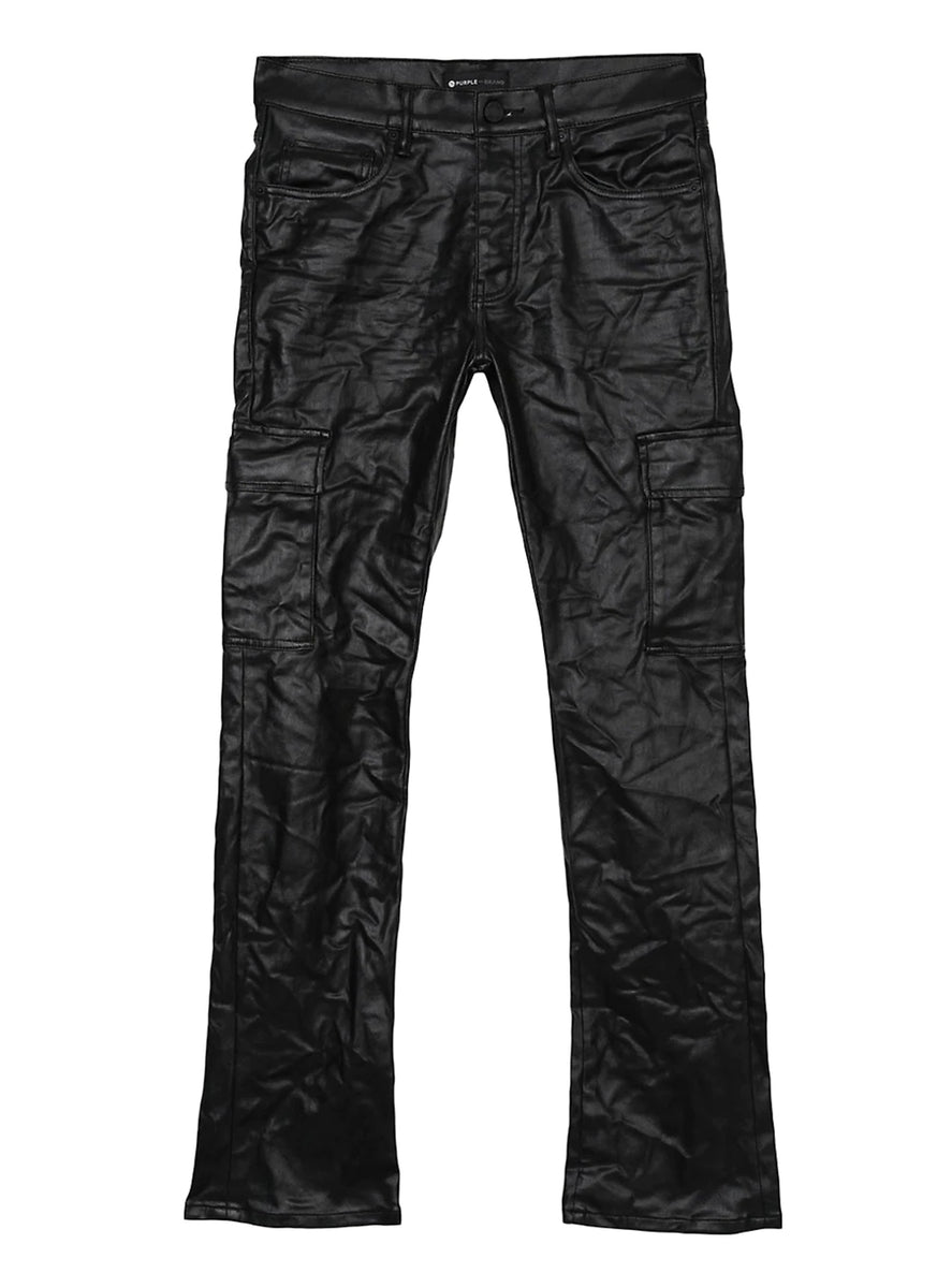 Purple Brand Jeans Black Patent Leather Cargo P004 BPLC Vengeance78 purple-brand-jeans-black-patent-leather-cargo-p004-bplc-vengeance78