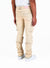 Pheelings Jeans - Never Look Back - Cargo Flare Stacked - Walnut Cream Sand Wash - PH-FA22-16